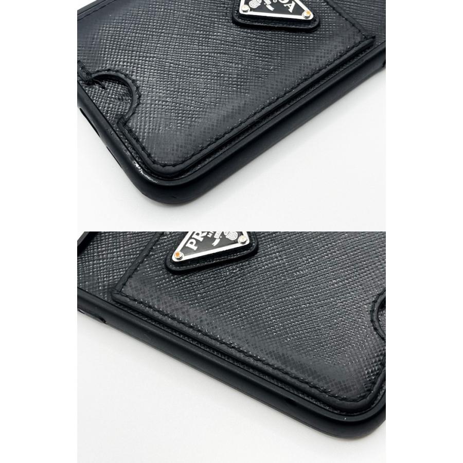 PRADA プラダ アイフォンケース iPhone14 Pro 1ZH163 レザー