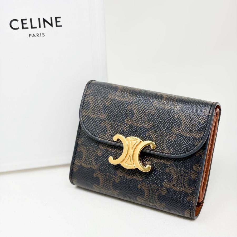 CELINE（セリーヌ） トリオンフ 3つ折財布 : ゴールドラッシュStore