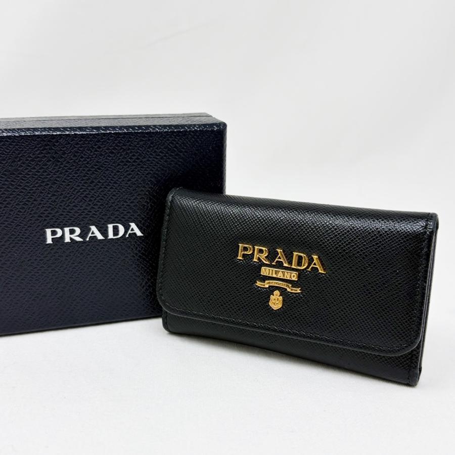 PRADA（プラダ） サフィアーノ 6連キーケース 1PG222 黒 ブラック