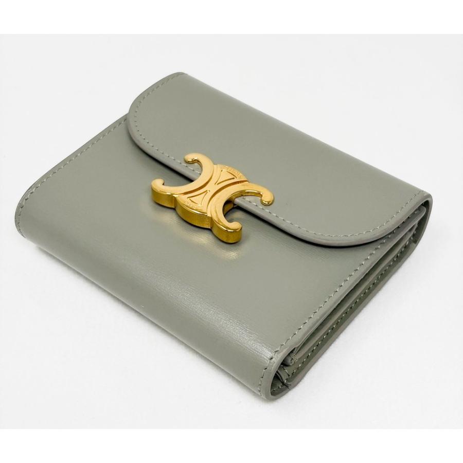 CELINE（セリーヌ） トリオンフ 3つ折財布 カーフ : ゴールドラッシュ