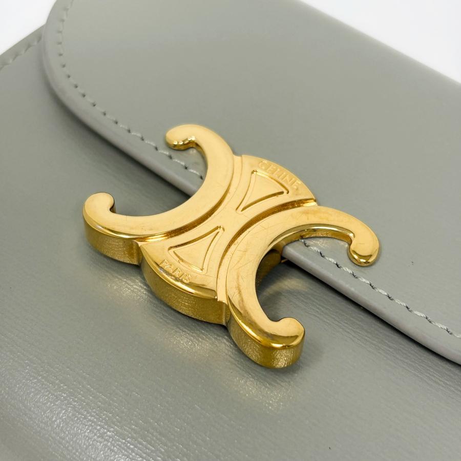 CELINE（セリーヌ） トリオンフ 3つ折財布 カーフ : ゴールドラッシュ