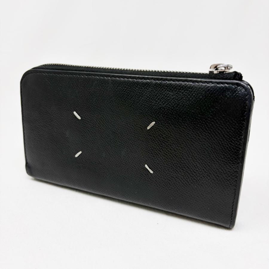 マルジェラ　レザー　黒　長財布 Maison Margiela（メゾンマルジェラ） マルジェラ L字ファスナー 長