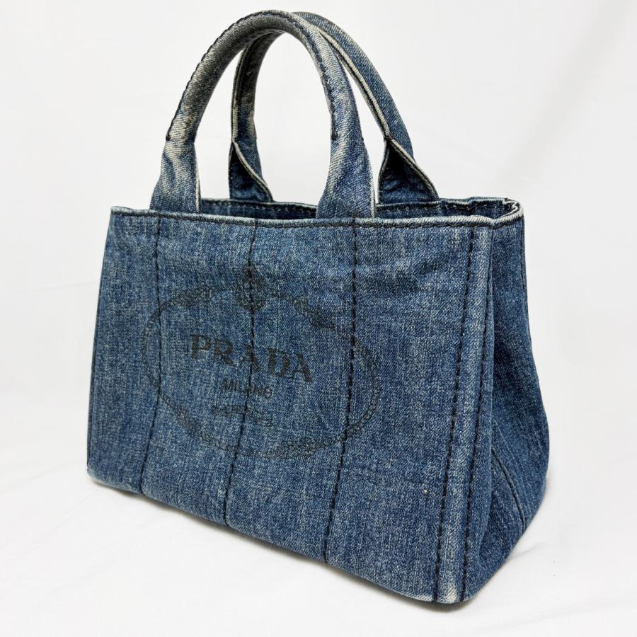 PRADA デニム トートバッグ カナパミニ プラダ PRADA（プラダ） カナパミニ デニム ハンドバッグ トートバッグ