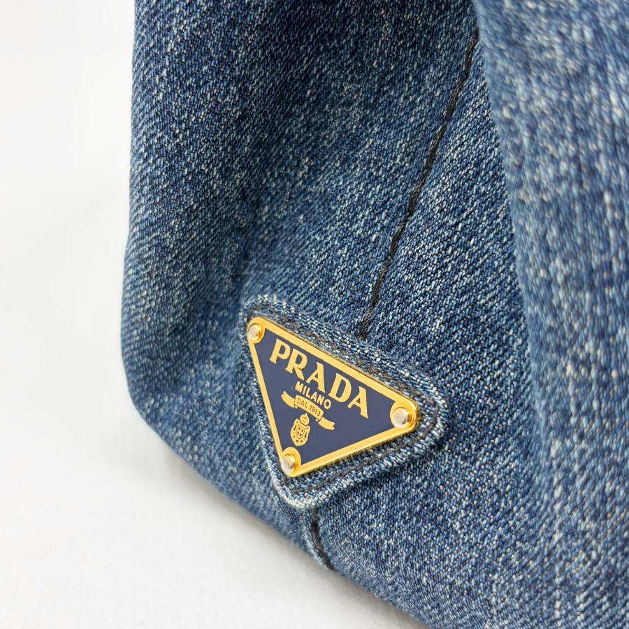 PRADA（プラダ） カナパミニ デニム ハンドバッグ トートバッグ
