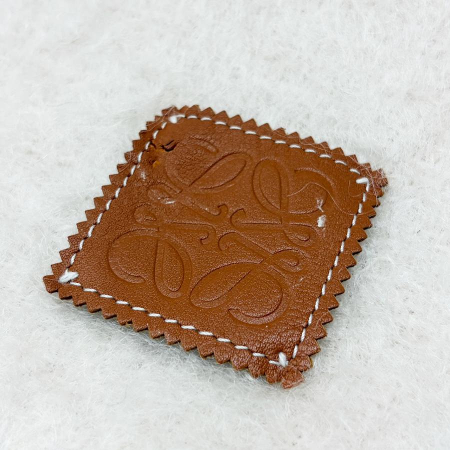 LOEWE ロエベ アナグラム モヘア マフラー アイボリー : ゴールド