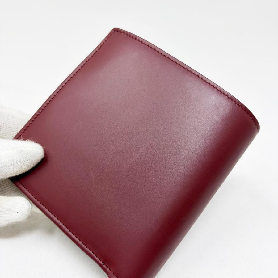 Cartier（カルティエ） マスト 2つ折り財布 ボルドー : ゴールド