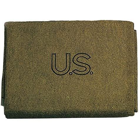 【正規販売店】 ロスコ　アメリカ軍　ウールブランケット　Rothco (オリーブ) Blanket U.S.Wool 毛布、ブランケット