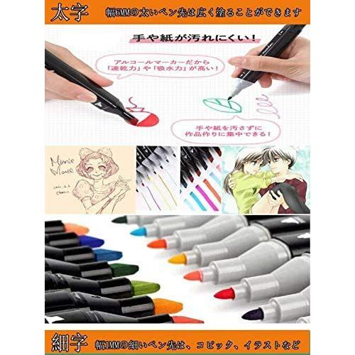 高質 Hosum マーカーペン 1色 油性コミック用 細字 太字 2種類のペン先 水彩ペン セット 1色 イラストマーカー マーカー Pathwaysfl Org