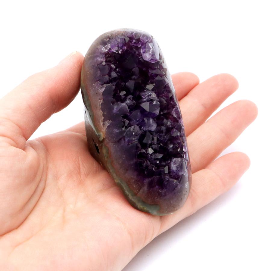 ウルグアイ産アメジストクラスター高品質原石紫水晶パワーストーン3a