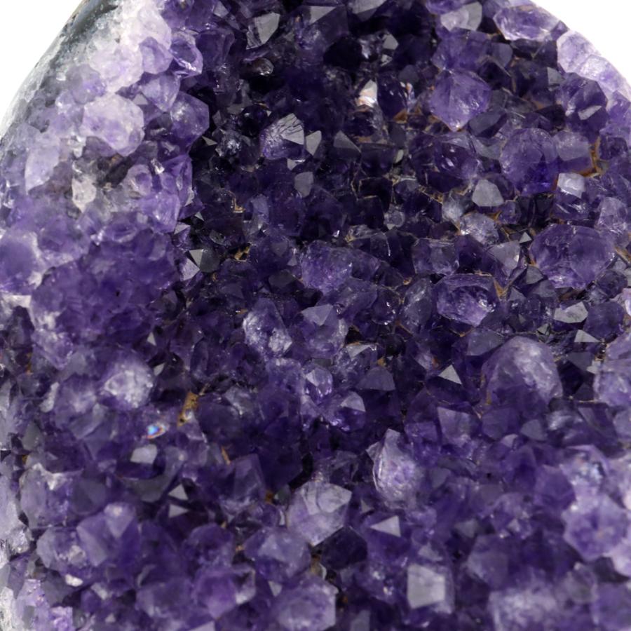 ウルグアイ産A A A級アメジストクラスター、ドーム　綺麗な濃紫水晶（天然石） アメジスト クラスター 側面磨き AAA ドゥルーザ 紫水晶 置き物