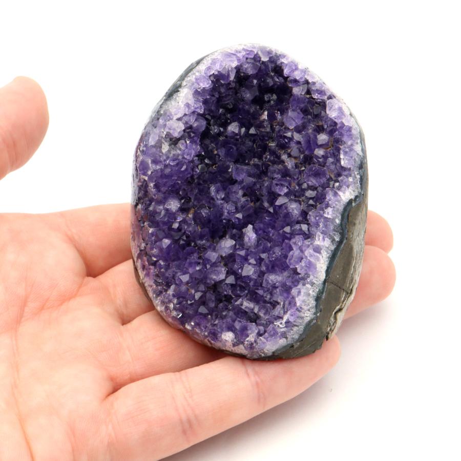 ウルグアイ産A A A級アメジストクラスター、ドーム　綺麗な濃紫水晶（天然石） アメジスト クラスター 側面磨き AAA ドゥルーザ 紫水晶 置き物