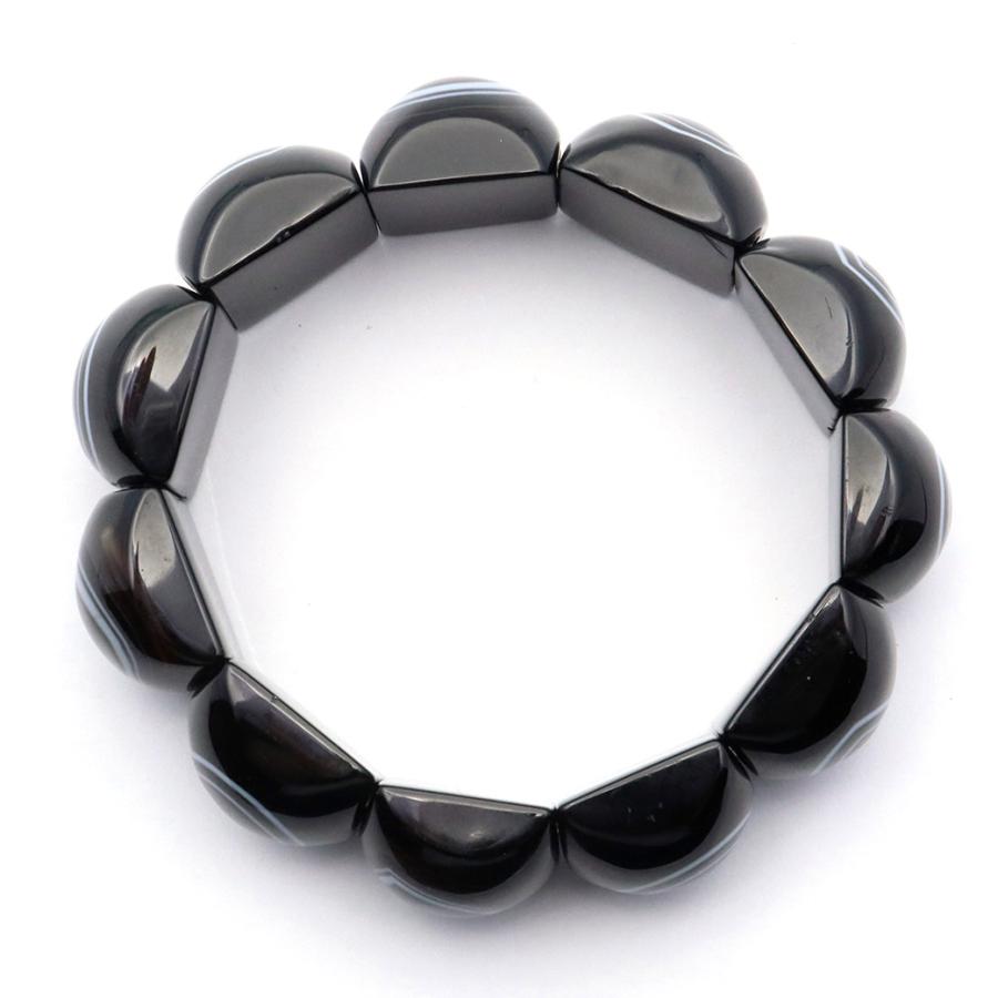 GOLD STONE 天眼石 バングル メノウ 瑪瑙 ブレスレット メンズ