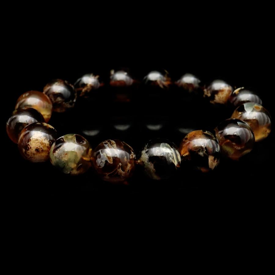 GOLD STONE タイガーアンバー ブレスレット 12mm インドネシア