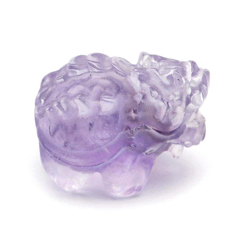 071839    ラスト❗️天然アメジスト原石　亀さんの置き物 071839 ラスト❗️天然アメジスト原石 亀さんの置き物