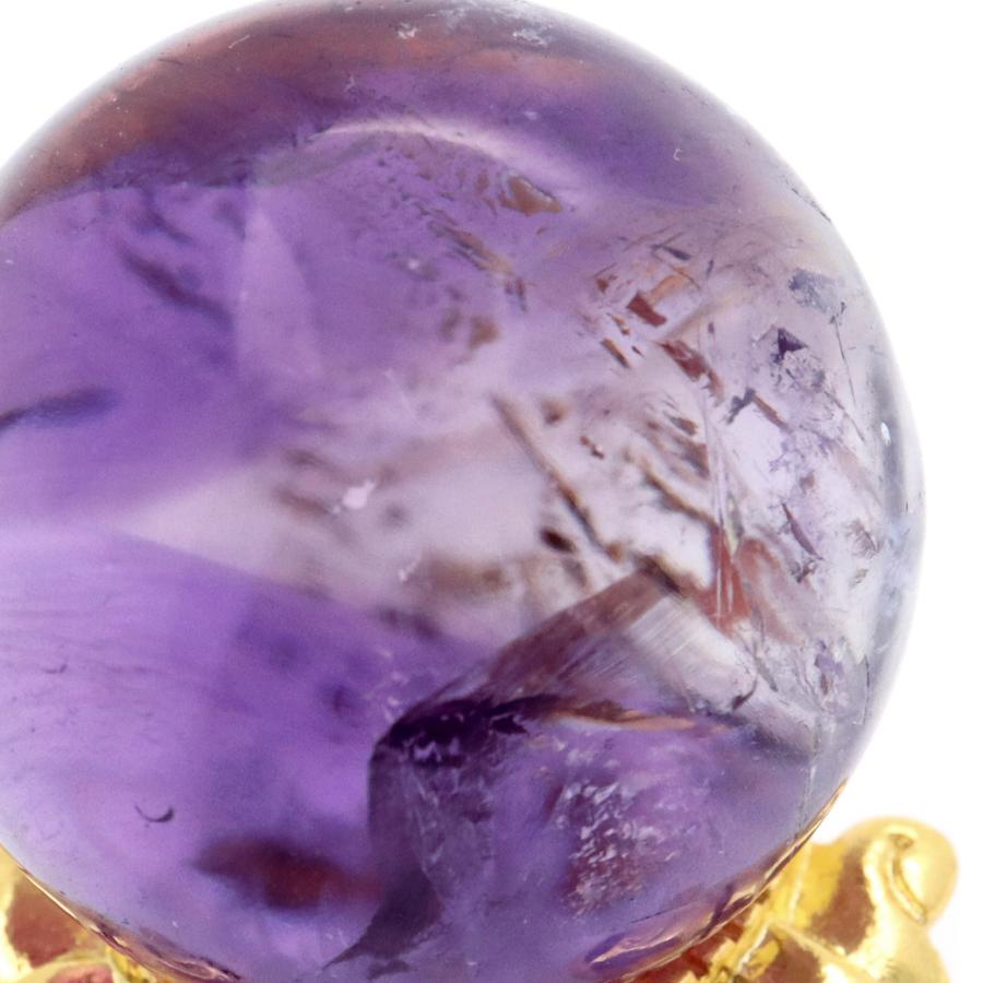 アメジスト 紫水晶 丸玉 ブラジル バイーア州産 直径約30mm 台座 アメジスト 紫水晶 丸玉 ブラジル バイーア州産 直径約30mm 台座