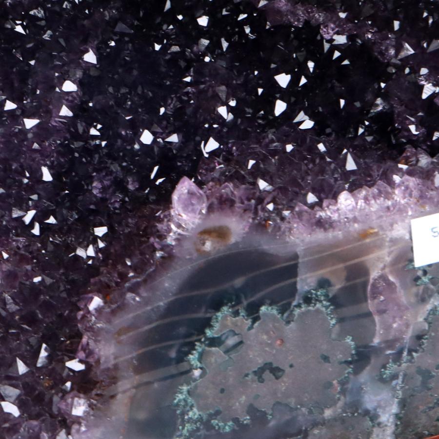 アメジスト ドーム 約5.65kg AA 紫水晶 ジオード カペーラ 晶洞 天然石 ブラジル産 1点物 玄関 風水 パワーストーン 台座付き Amethyst Dome｜goldstone｜04