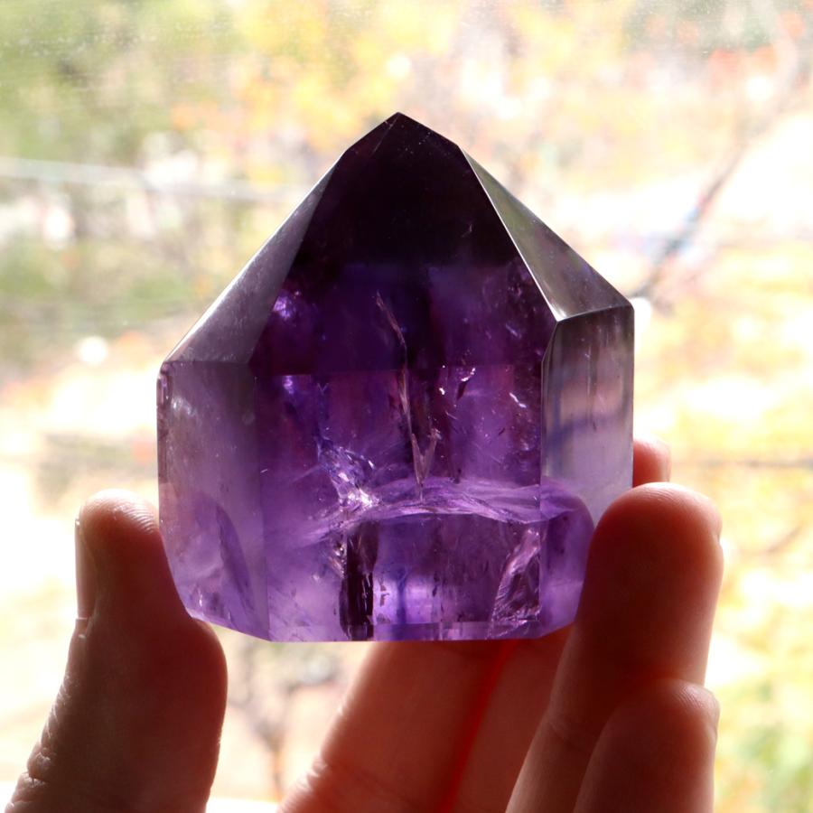 GOLD STONE アメジスト 六角柱 ポイント 1点もの ブラジル バイーア州