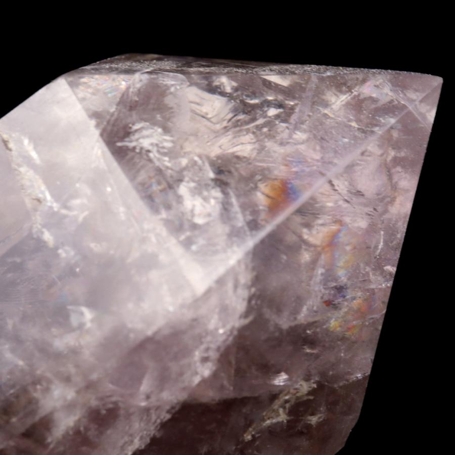 GOLD STONE アメジスト エレスチャル ポイント 紫水晶 虹入り 六角柱