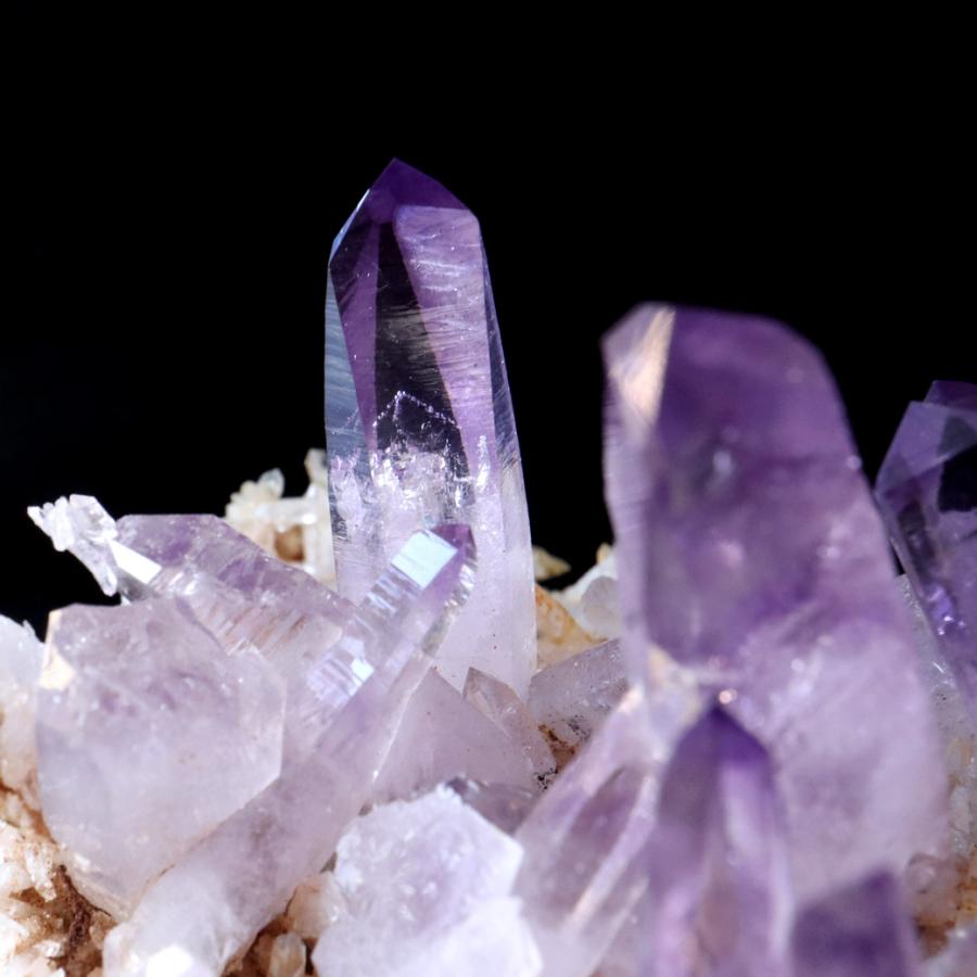 ベラクルス アメジスト ポイント クラスター 61g メキシコ産 母岩付き