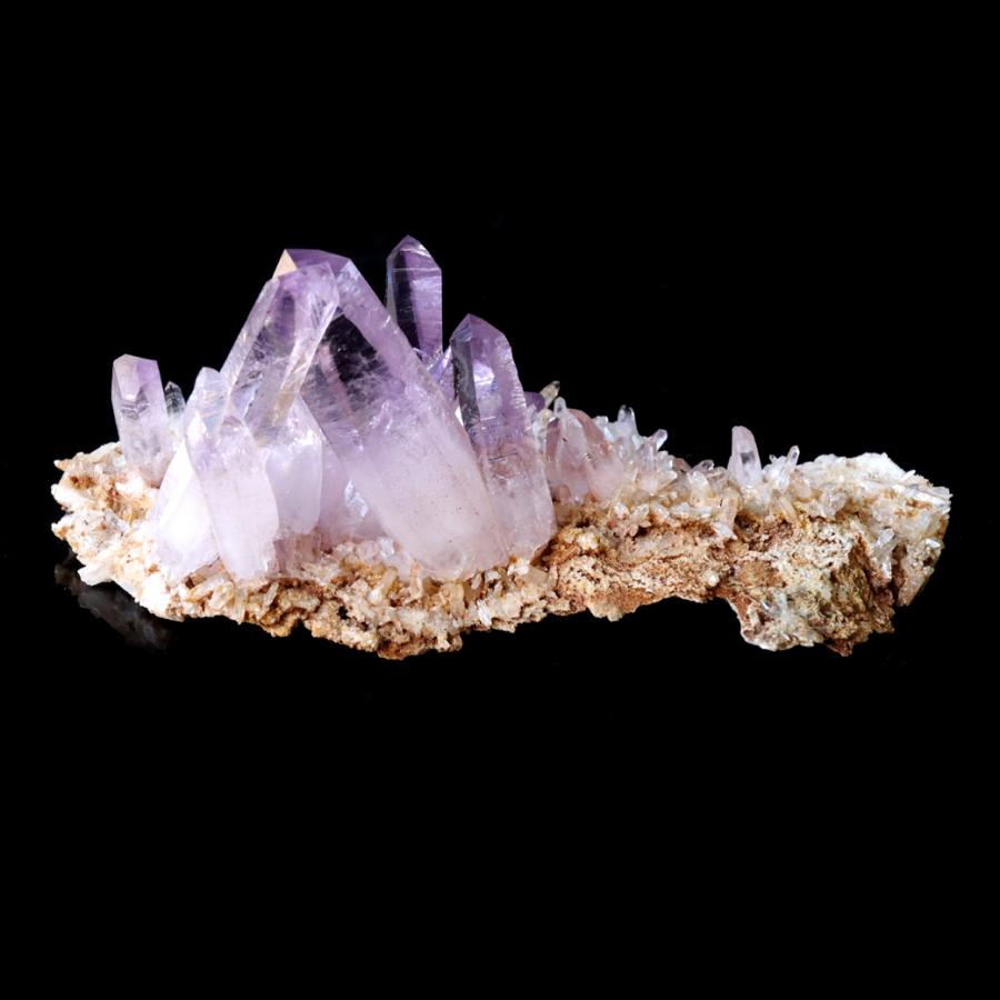 ベラクルス アメジスト 結晶 原石 クラスター 鉱物 鉱石 標本 水晶 クォーツ ベラクルス アメジスト ポイント クラスター 129g メキシコ産 母岩付き