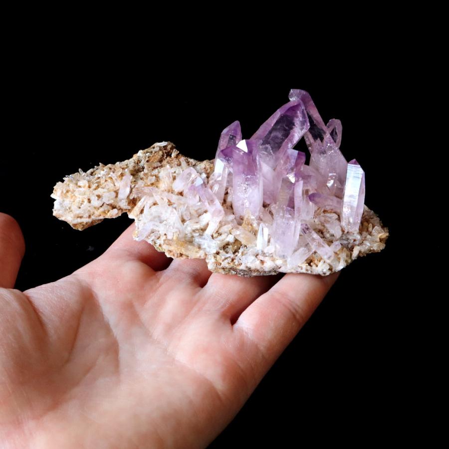 ベラクルス アメジスト ポイント クラスター 129g メキシコ産 母岩付き