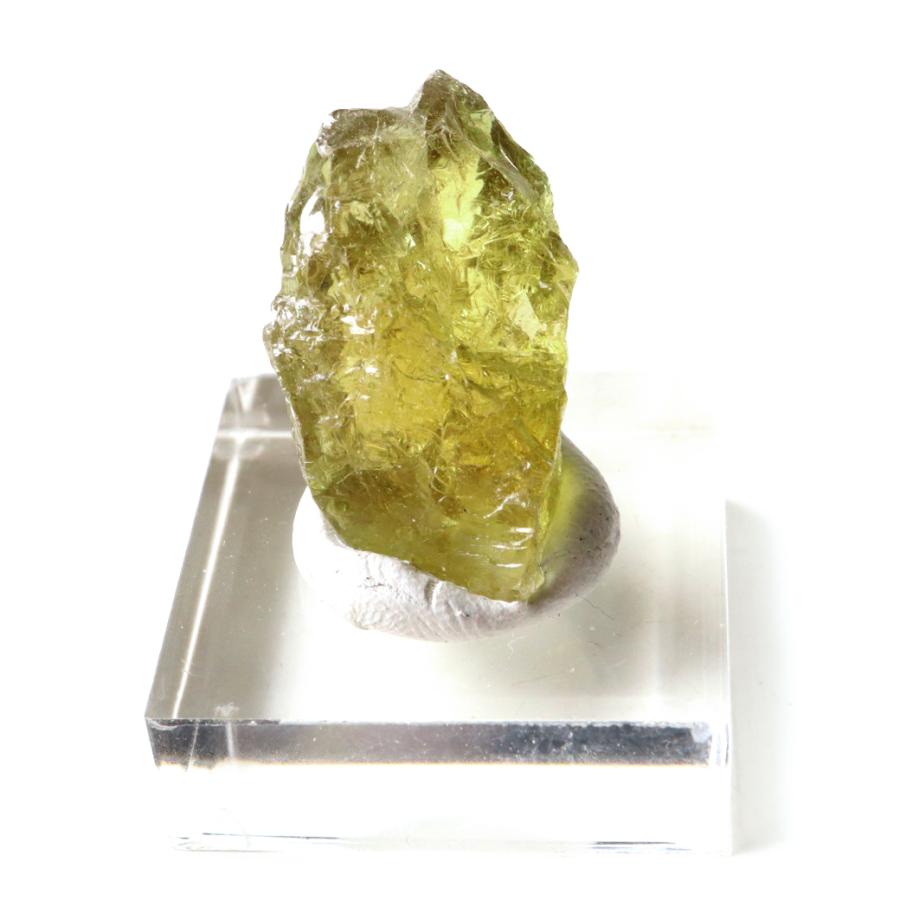 GOLD STONE グリーンアパタイト 原石 モロッコ産 宝石質 加工用 台付き