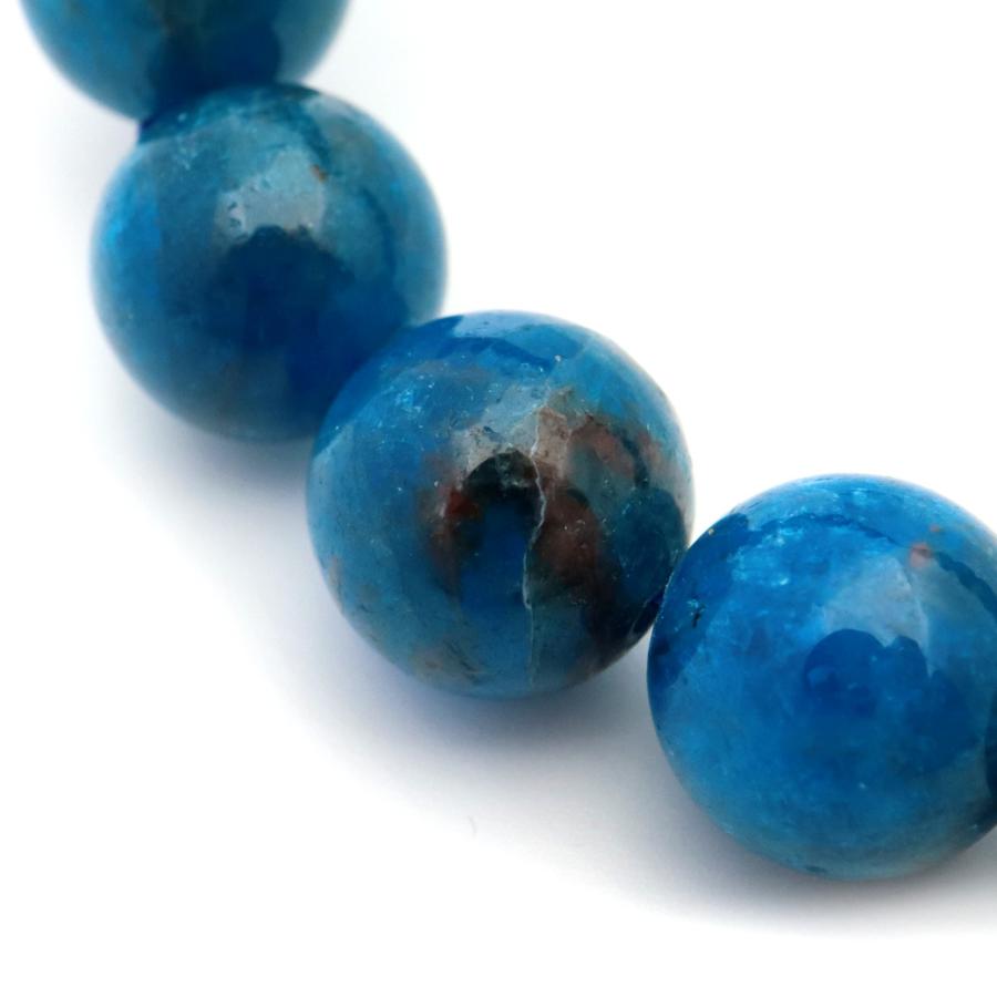 GOLD STONE ブルー アパタイト ブレスレット 12mm ブラジル産 天然石 1 