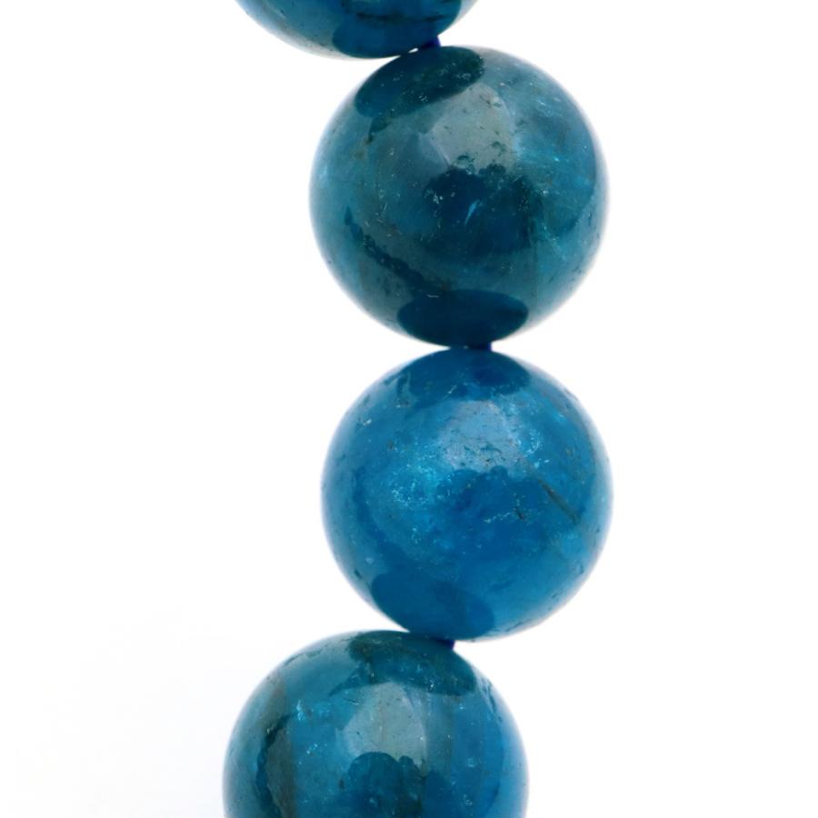 GOLD STONE ブルー アパタイト ブレスレット 12mm ブラジル産 天然石 1 