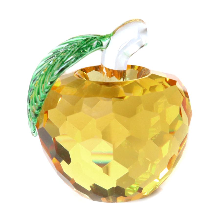 GOLD STONE りんご ガラス 置き物 オブジェ リンゴ 林檎