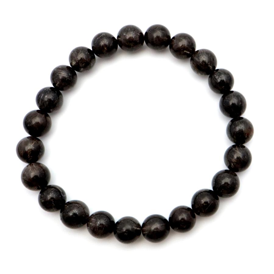 ブラックルチル 8mm ルチル 天然石 ブレスレット ブラック ルチルレイテッドクォーツ 8mm ブレスレット 天然石 黒