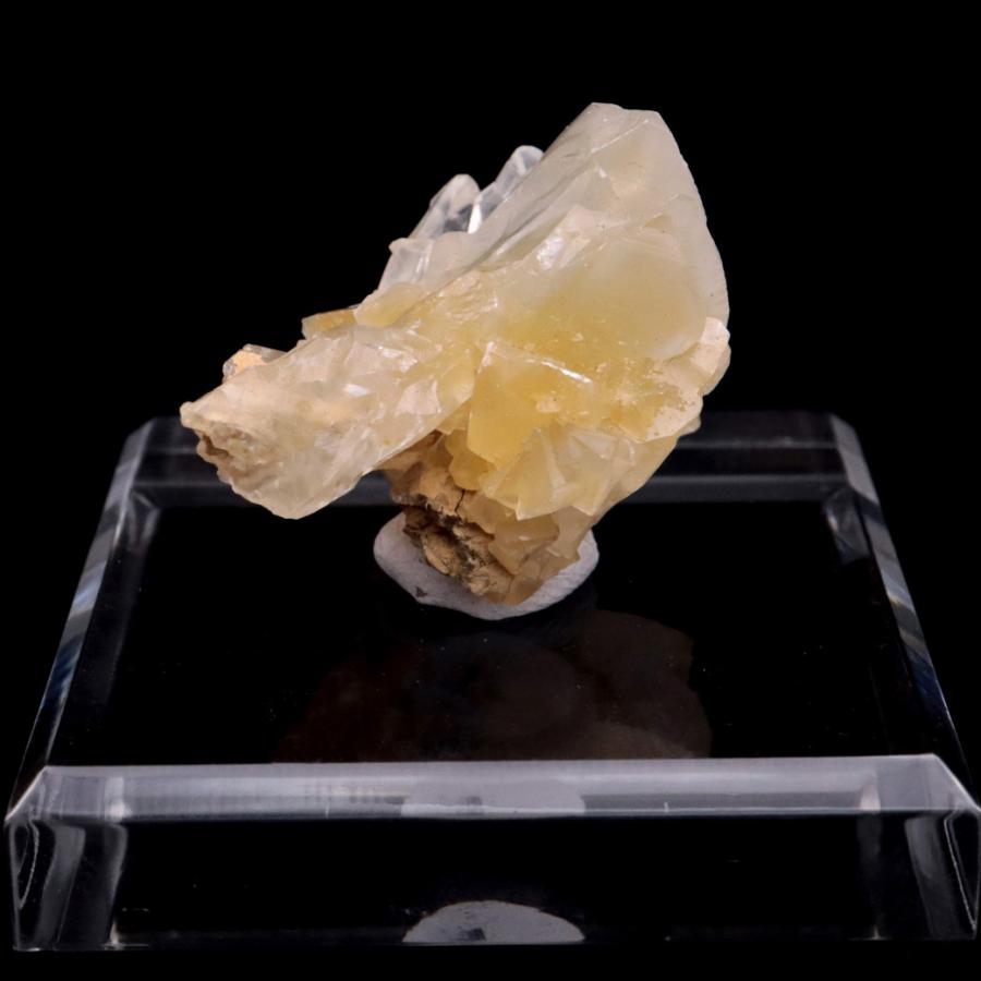 GOLD STONE イエロー カルサイト クラスター 雲南省 45g 台付き 1点