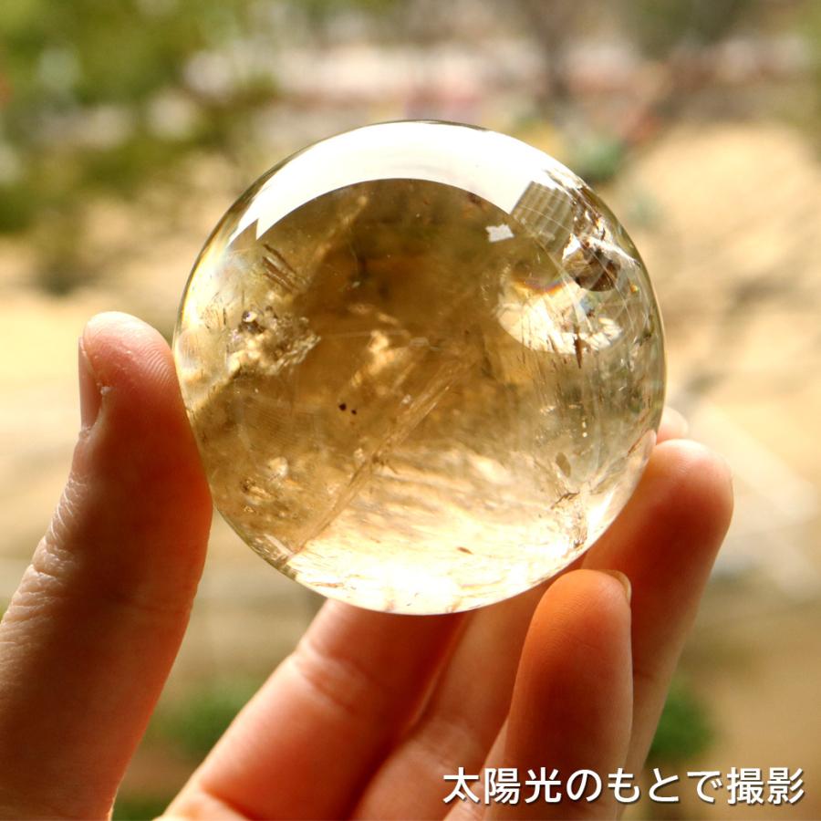 シトリン 非加熱 丸玉 黄水晶 ブラジル産 直径約59mm ナチュラル シトリン 非加熱 丸玉 黄水晶 ブラジル産 直径約59mm ナチュラル