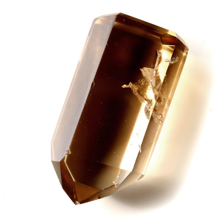 GOLD STONE シトリン 非加熱 ポリッシュ ポイント 六角柱 高さ約2.5