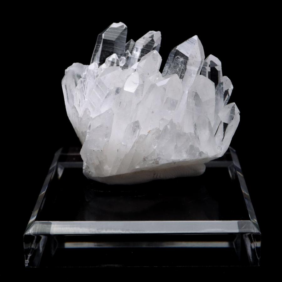 天然 水晶 クラスター 67g 台付き 四川省産 原石 天然石 1点物 