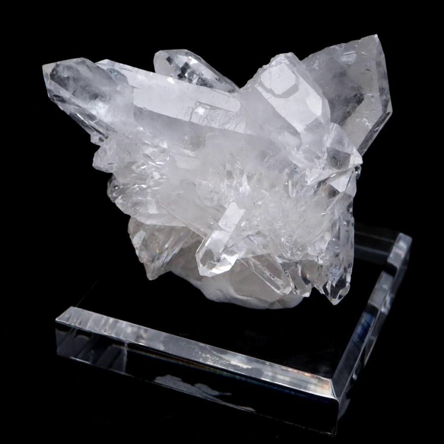 天然 水晶 クラスター 94g 台座付き ブラジル トマスゴンサガ産 原石