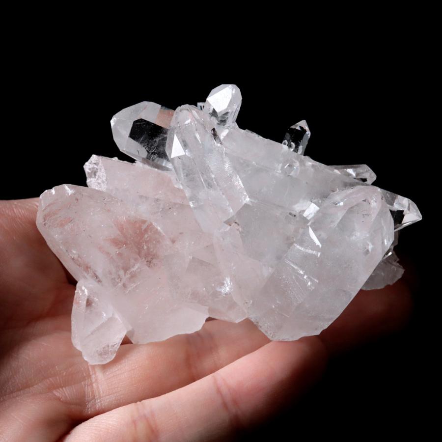 超美品・ダブルポイント・虹入り】ミニ水晶（天然石）