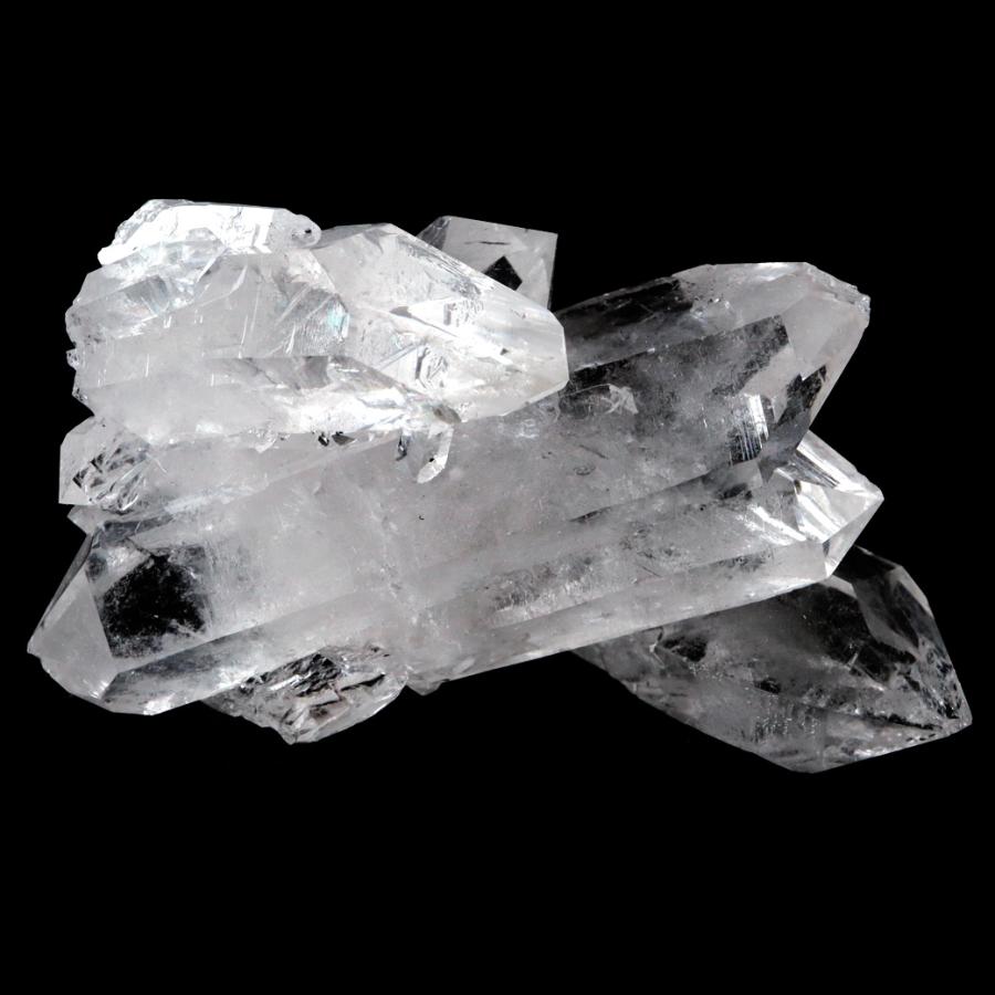 GOLD STONE 天然 水晶 クラスター 111g ブラジル ゼッカ産 双剣