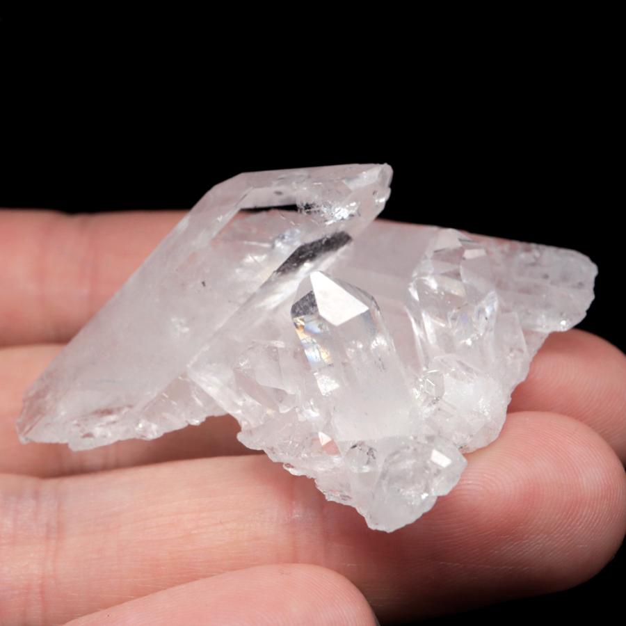 GOLD STONE 天然 水晶 クラスター 21g ブラジル ゼッカ産 透明感が