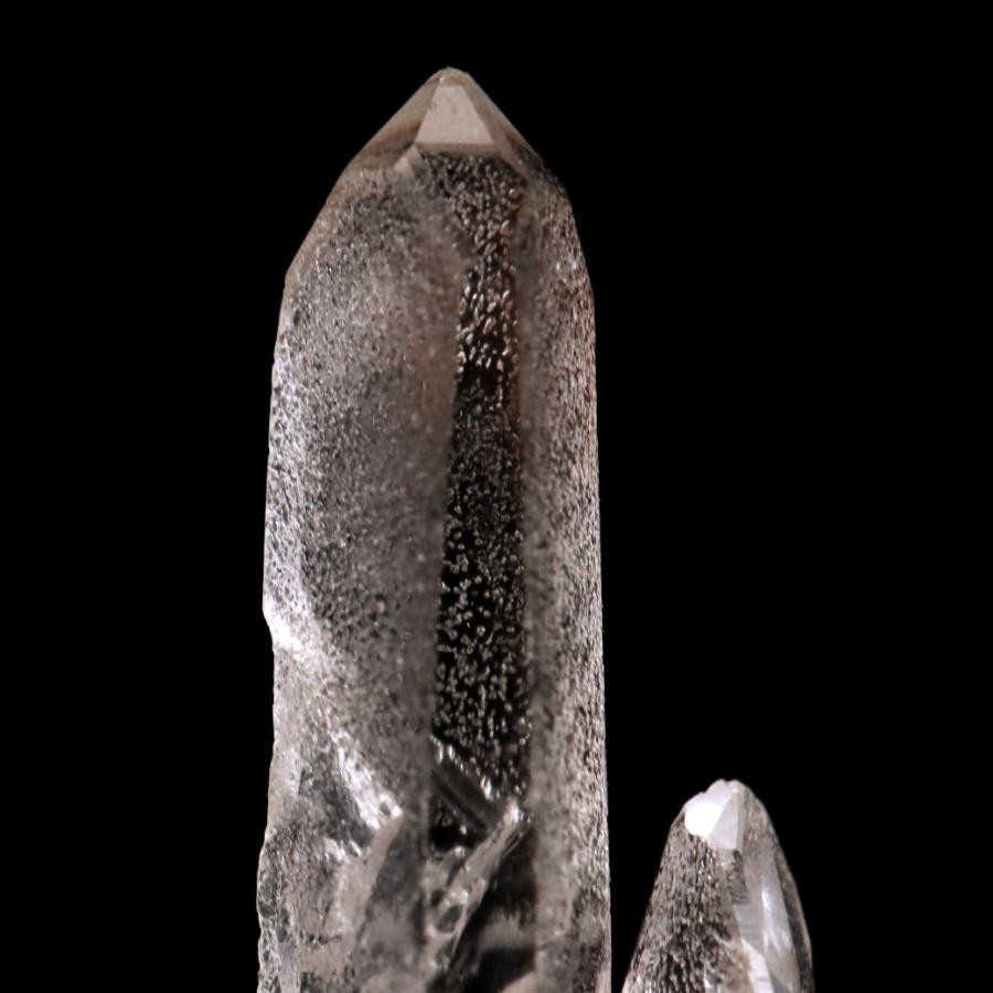 天然 水晶 クラスター ミニ 27g 台座付き ブラジル ゼッカ産 透明感が