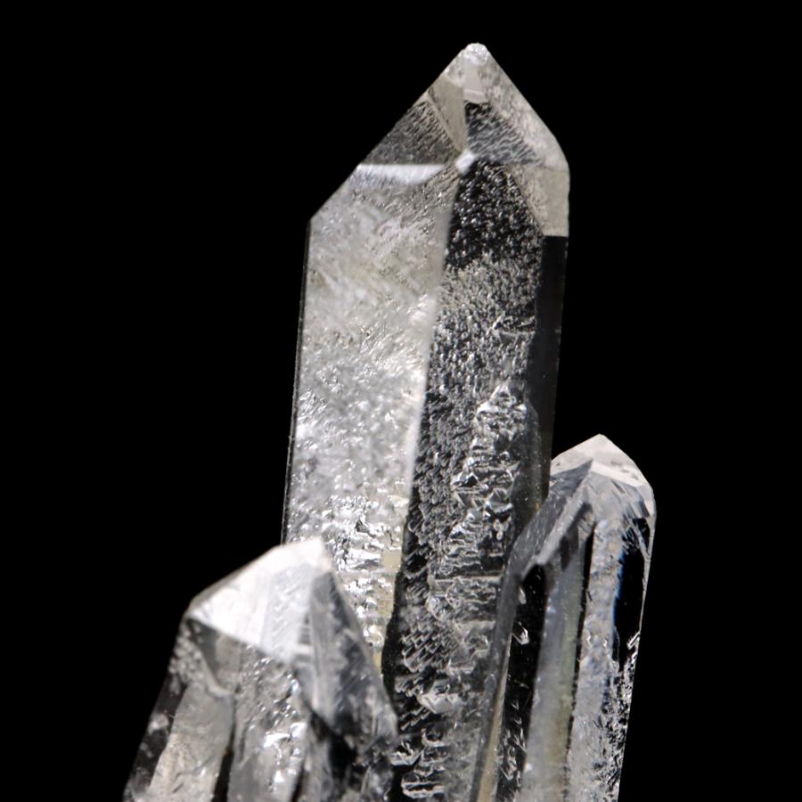天然 水晶 クラスター ミニ 27g 台座付き ブラジル ゼッカ産 透明感が