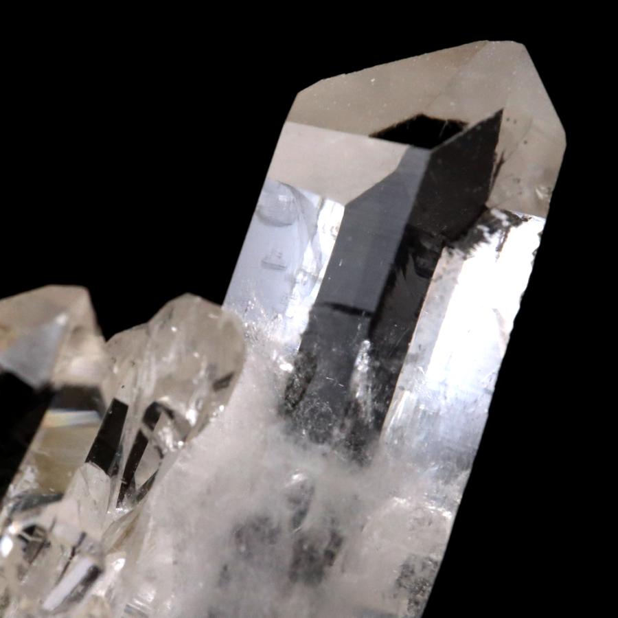 天然 水晶 クラスター ミニ 34g 台座付き ブラジル ゼッカ産 透明感が