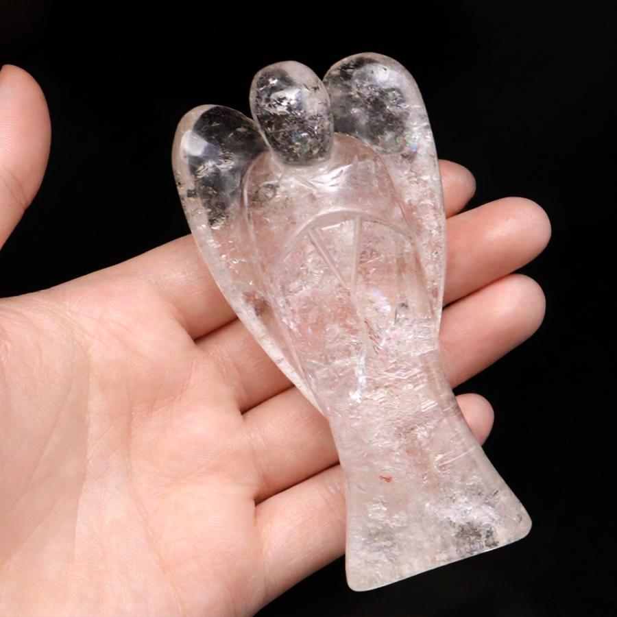 レムリアンシード 天使 Lサイズ 1点もの 190g 虹入り ヒーリング