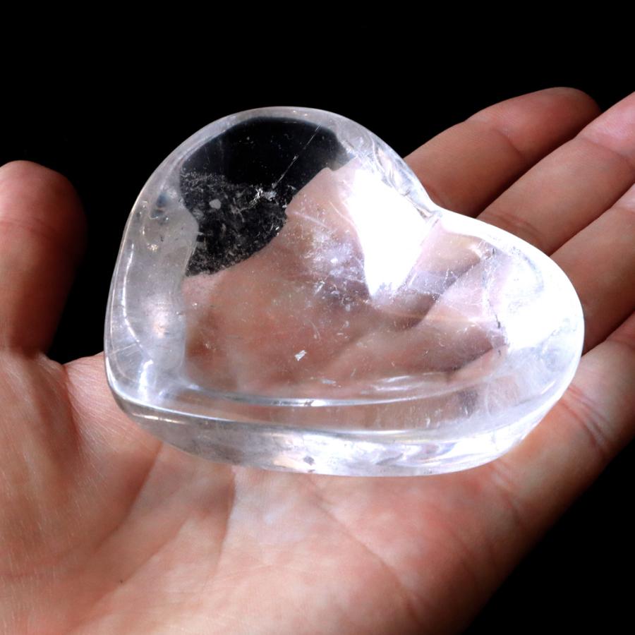 GOLD STONE 水晶 お皿 浄化皿 受け皿 ハート型 154g プレート