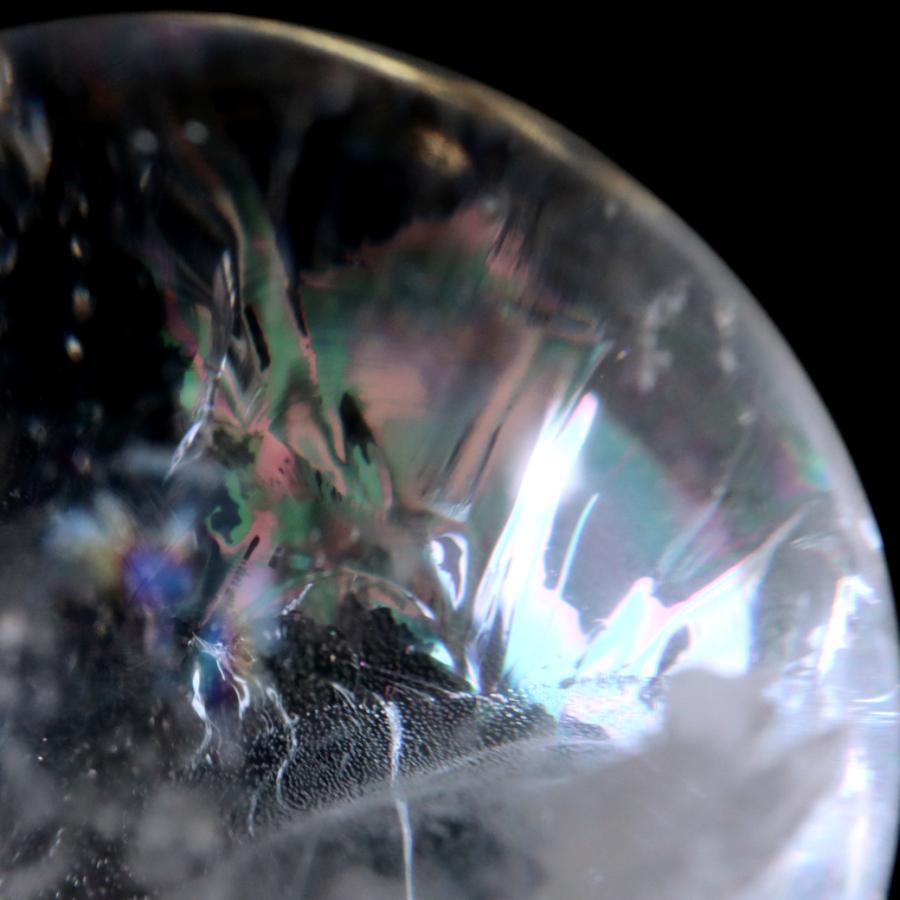 GOLD STONE レムリアンシード 水晶 丸玉 台座付き 直径58mm 1点もの