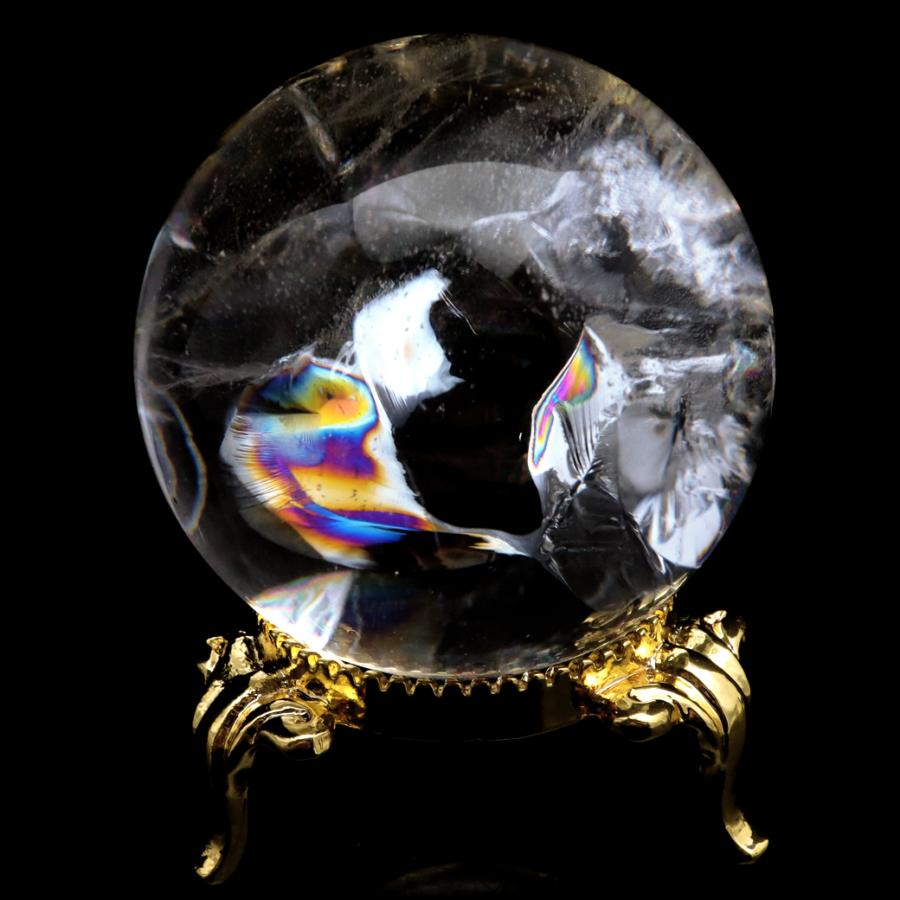 レムリアンシード 丸玉 セット GOLD STONE レムリアンシード 水晶 丸玉 台座付き ブラジル