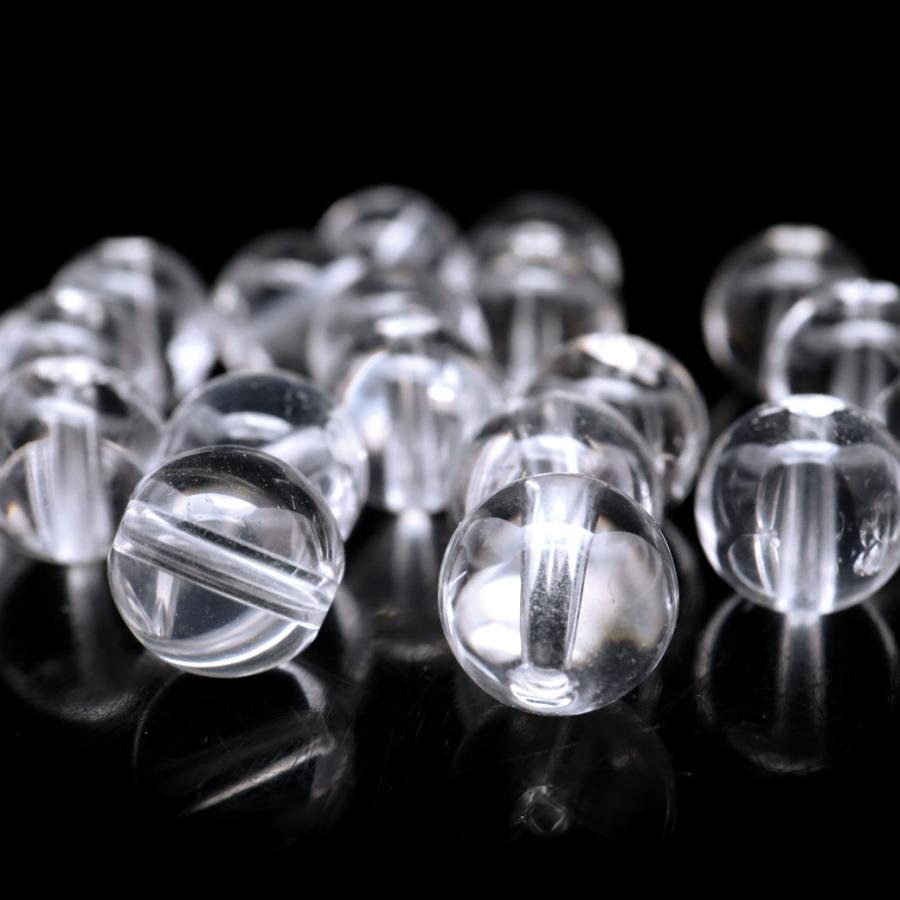 水晶 粒売り 1粒 ビーズ 8mm AAA 透明 クリスタルクォーツ  