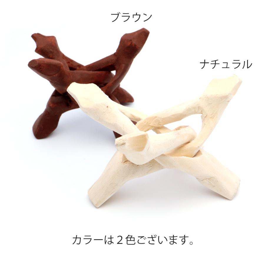 GOLD STONE 木製 台座 サイズ小 丸玉台 龍爪 ナチュラルウッド