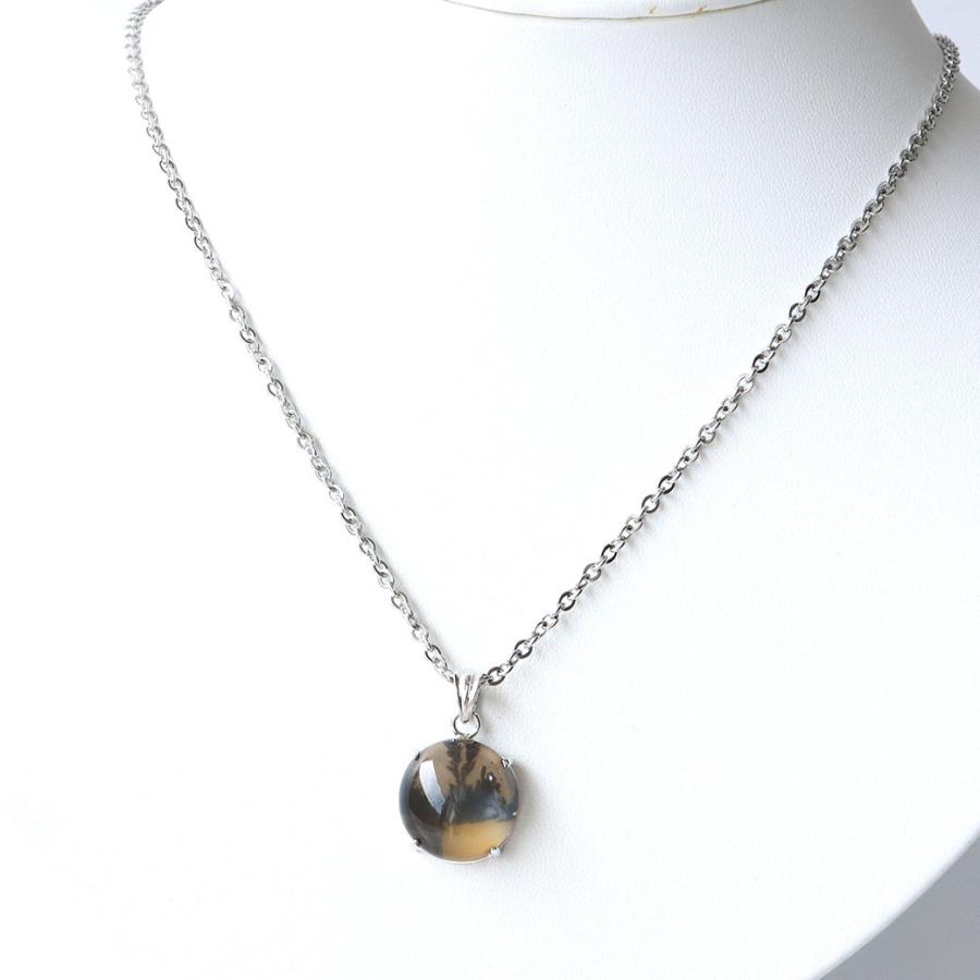 デンドリティック クォーツ ネックレス 天然石 ペンダント Silver925 自然の芸術 1点物 パワーストーン 贈り物 プレゼント ギフト 贈り物 爆買 父の日の画像
