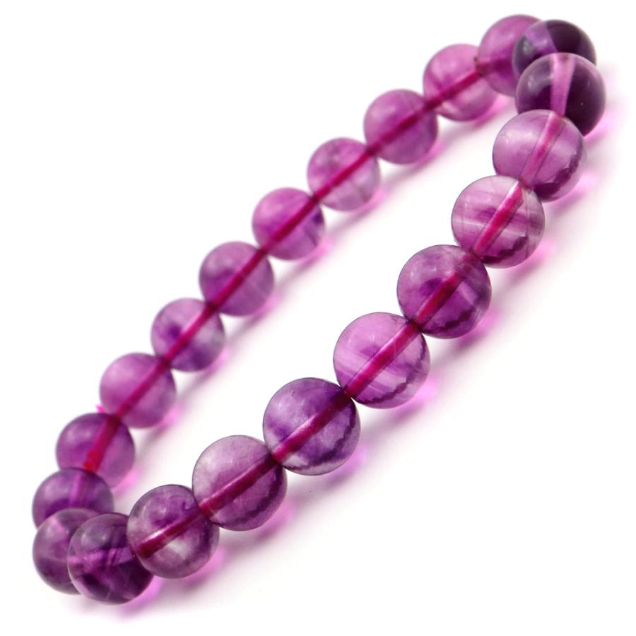 GOLD STONE フローライト パープル ブレスレット 9mm 蛍石 天然石