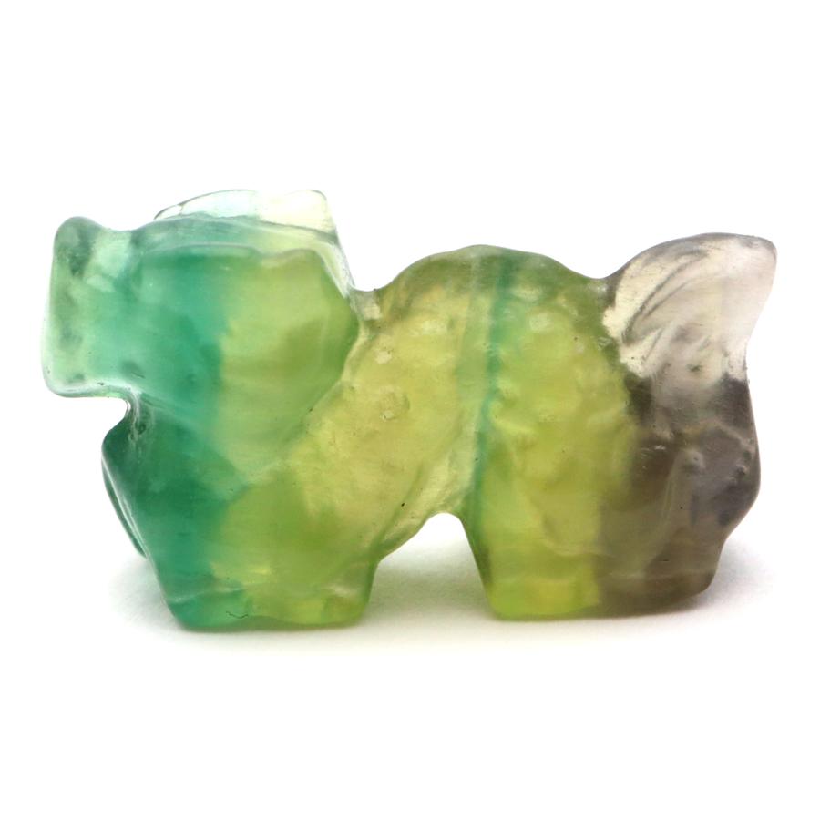 GOLD STONE 龍 2024年 干支 辰 置き物 フローライト 正月 新年 縁起物